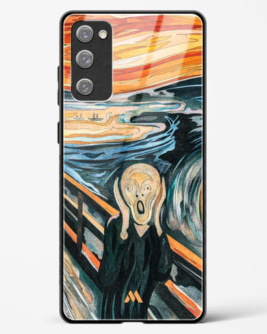 The Scream in Technicolor [Edvard Munch] Glass Case Phone Cover (Samsung)
