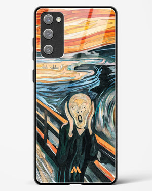 The Scream in Technicolor [Edvard Munch] Glass Case Phone Cover (Samsung)