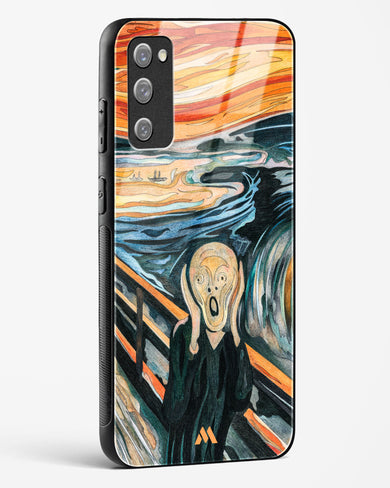 The Scream in Technicolor [Edvard Munch] Glass Case Phone Cover (Samsung)