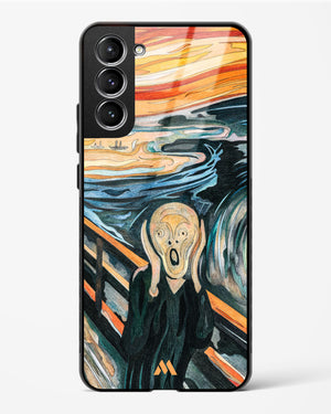 The Scream in Technicolor [Edvard Munch] Glass Case Phone Cover (Samsung)