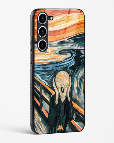 The Scream in Technicolor [Edvard Munch] Glass Case Phone Cover (Samsung)