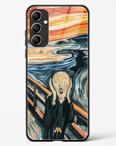 The Scream in Technicolor [Edvard Munch] Glass Case Phone Cover (Samsung)
