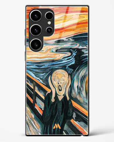 The Scream in Technicolor [Edvard Munch] Glass Case Phone Cover (Samsung)