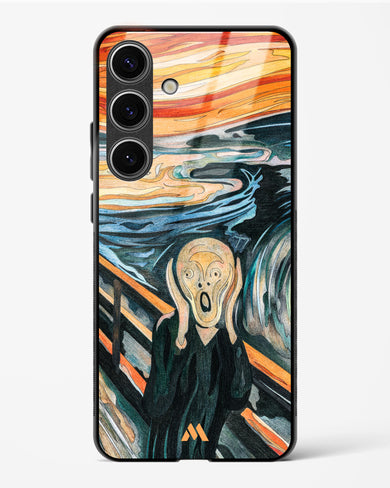 The Scream in Technicolor [Edvard Munch] Glass Case Phone Cover (Samsung)