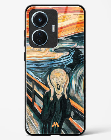 The Scream in Technicolor [Edvard Munch] Glass Case Phone Cover (Vivo)
