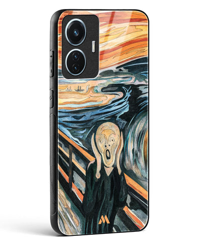 The Scream in Technicolor [Edvard Munch] Glass Case Phone Cover (Vivo)