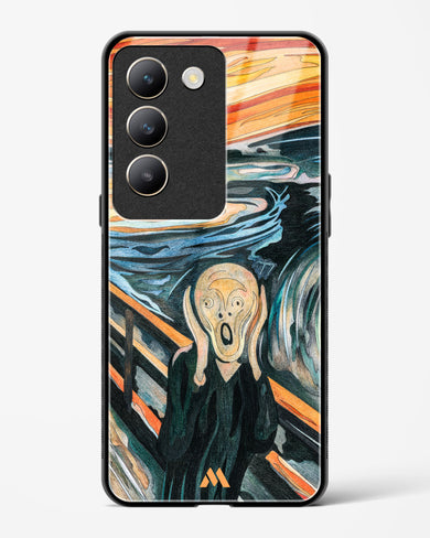 The Scream in Technicolor [Edvard Munch] Glass Case Phone Cover (Vivo)
