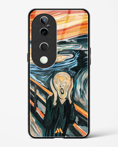 The Scream in Technicolor [Edvard Munch] Glass Case Phone Cover (Vivo)