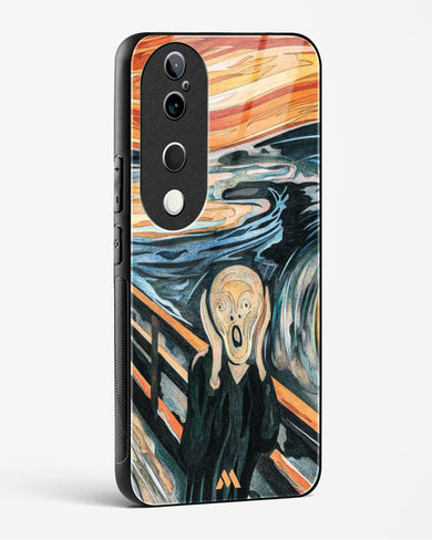 The Scream in Technicolor [Edvard Munch] Glass Case Phone Cover (Vivo)
