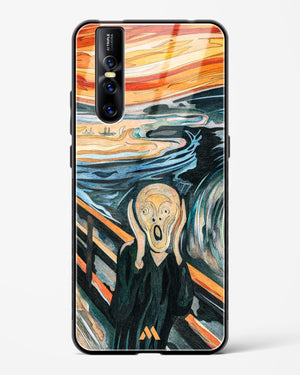 The Scream in Technicolor [Edvard Munch] Glass Case Phone Cover (Vivo)