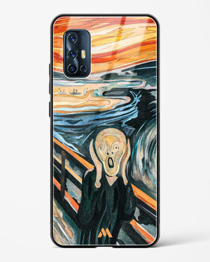 The Scream in Technicolor [Edvard Munch] Glass Case Phone Cover (Vivo)