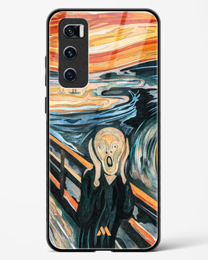 The Scream in Technicolor [Edvard Munch] Glass Case Phone Cover (Vivo)