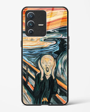 The Scream in Technicolor [Edvard Munch] Glass Case Phone Cover (Vivo)