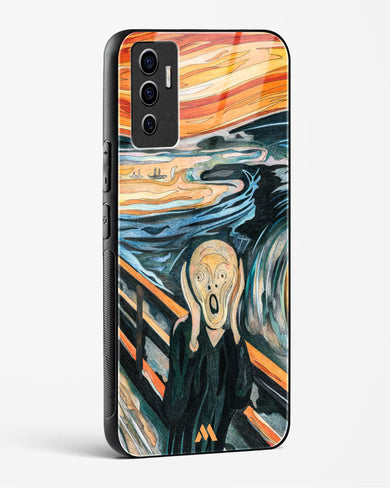 The Scream in Technicolor [Edvard Munch] Glass Case Phone Cover (Vivo)