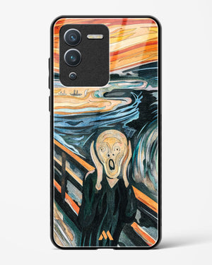 The Scream in Technicolor [Edvard Munch] Glass Case Phone Cover (Vivo)