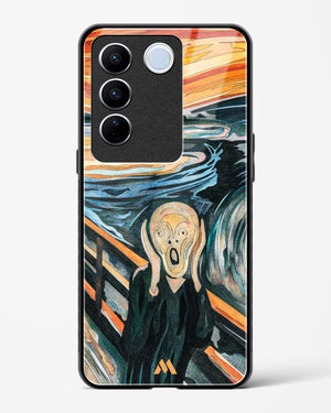 The Scream in Technicolor [Edvard Munch] Glass Case Phone Cover (Vivo)