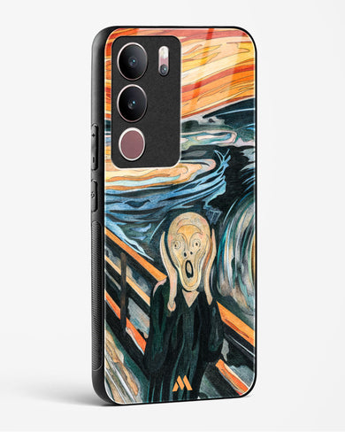 The Scream in Technicolor [Edvard Munch] Glass Case Phone Cover (Vivo)