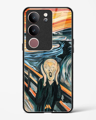 The Scream in Technicolor [Edvard Munch] Glass Case Phone Cover (Vivo)