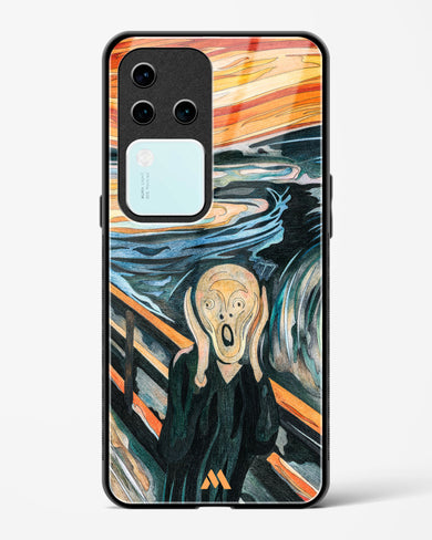 The Scream in Technicolor [Edvard Munch] Glass Case Phone Cover (Vivo)
