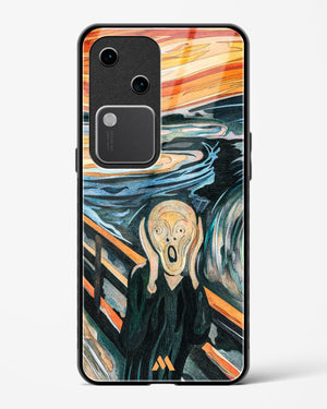 The Scream in Technicolor [Edvard Munch] Glass Case Phone Cover (Vivo)
