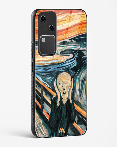 The Scream in Technicolor [Edvard Munch] Glass Case Phone Cover (Vivo)
