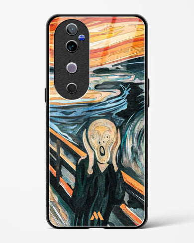 The Scream in Technicolor [Edvard Munch] Glass Case Phone Cover (Vivo)