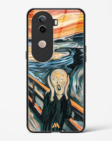 The Scream in Technicolor [Edvard Munch] Glass Case Phone Cover (Vivo)