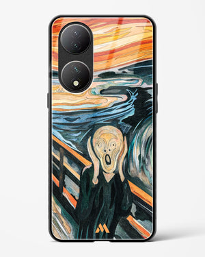 The Scream in Technicolor [Edvard Munch] Glass Case Phone Cover (Vivo)