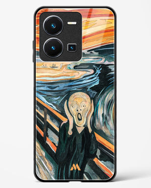 The Scream in Technicolor [Edvard Munch] Glass Case Phone Cover (Vivo)