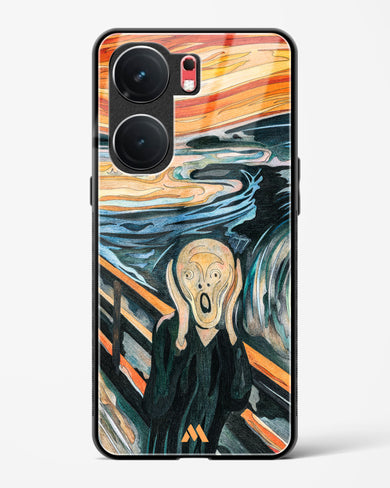 The Scream in Technicolor [Edvard Munch] Glass Case Phone Cover (Vivo)