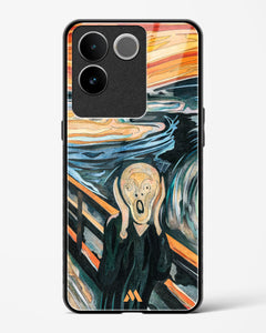 The Scream in Technicolor [Edvard Munch] Glass Case Phone Cover (Vivo)