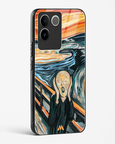 The Scream in Technicolor [Edvard Munch] Glass Case Phone Cover (Vivo)