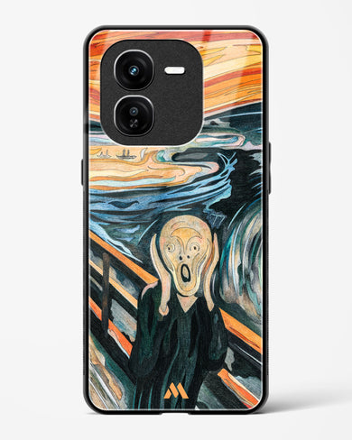 The Scream in Technicolor [Edvard Munch] Glass Case Phone Cover (Vivo)
