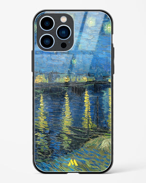 Starry Night Over the Rhone [Van Gogh] Glass Case Phone Cover-(Apple)