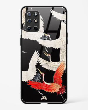 Furisode With A Myriad Of Flying Cranes Glass Case Phone Cover (OnePlus)