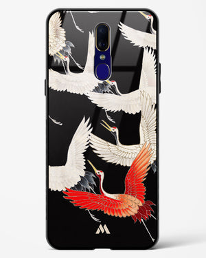 Furisode With A Myriad Of Flying Cranes Glass Case Phone Cover (Oppo)