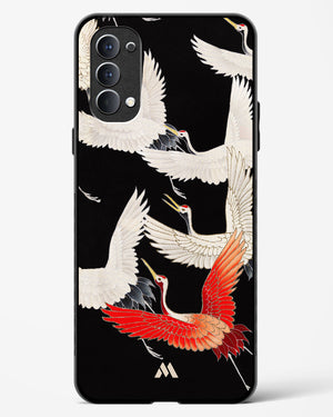 Furisode With A Myriad Of Flying Cranes Glass Case Phone Cover (Oppo)