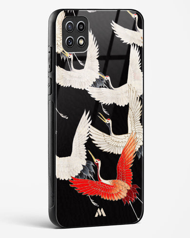 Furisode With A Myriad Of Flying Cranes Glass Case Phone Cover-(Samsung)