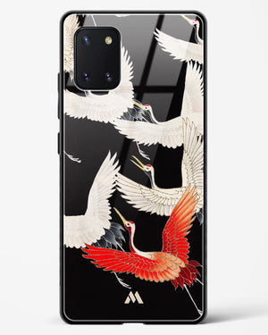 Furisode With A Myriad Of Flying Cranes Glass Case Phone Cover-(Samsung)