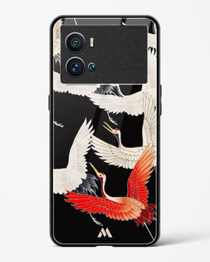 Furisode With A Myriad Of Flying Cranes Glass Case Phone Cover-(Vivo)