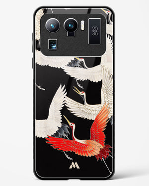 Furisode With A Myriad Of Flying Cranes Glass Case Phone Cover-(Xiaomi)