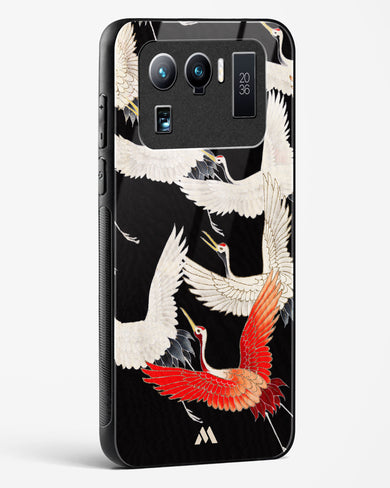 Furisode With A Myriad Of Flying Cranes Glass Case Phone Cover-(Xiaomi)