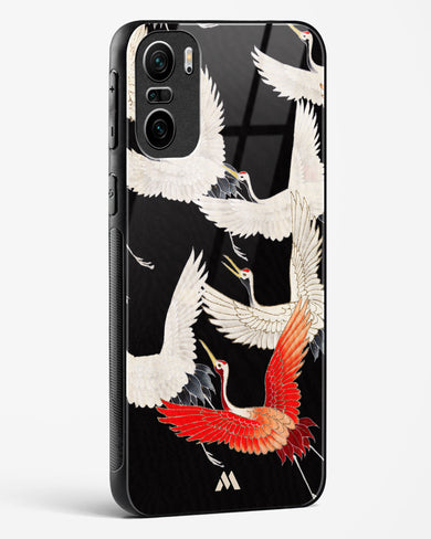 Furisode With A Myriad Of Flying Cranes Glass Case Phone Cover-(Xiaomi)