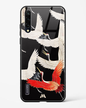 Furisode With A Myriad Of Flying Cranes Glass Case Phone Cover-(Xiaomi)