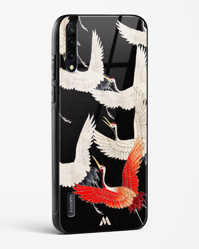 Furisode With A Myriad Of Flying Cranes Glass Case Phone Cover-(Xiaomi)