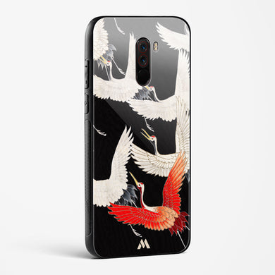 Furisode With A Myriad Of Flying Cranes Glass Case Phone Cover (Xiaomi)