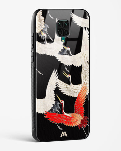 Furisode With A Myriad Of Flying Cranes Glass Case Phone Cover-(Xiaomi)