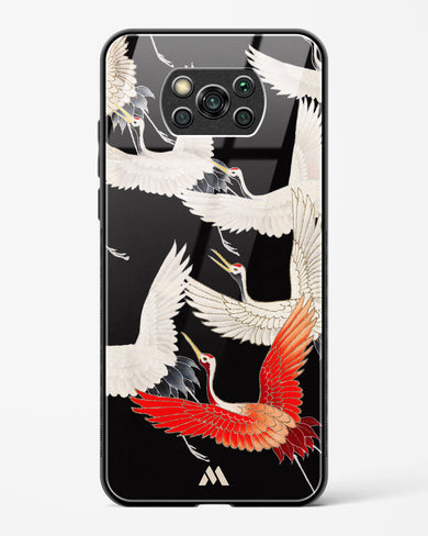 Furisode With A Myriad Of Flying Cranes Glass Case Phone Cover-(Xiaomi)