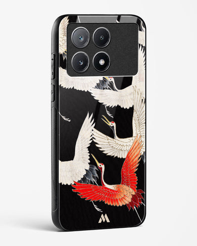 Furisode With A Myriad Of Flying Cranes Glass Case Phone Cover-(Xiaomi)