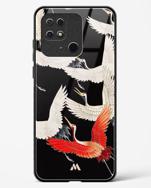 Furisode With A Myriad Of Flying Cranes Glass Case Phone Cover (Xiaomi)